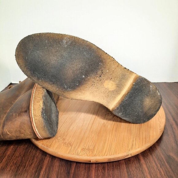 Clarks Originals Desert Mens 10.5 Chukka Boots Beeswax Brown Leather Crepe Sole - Picture 8 of 10